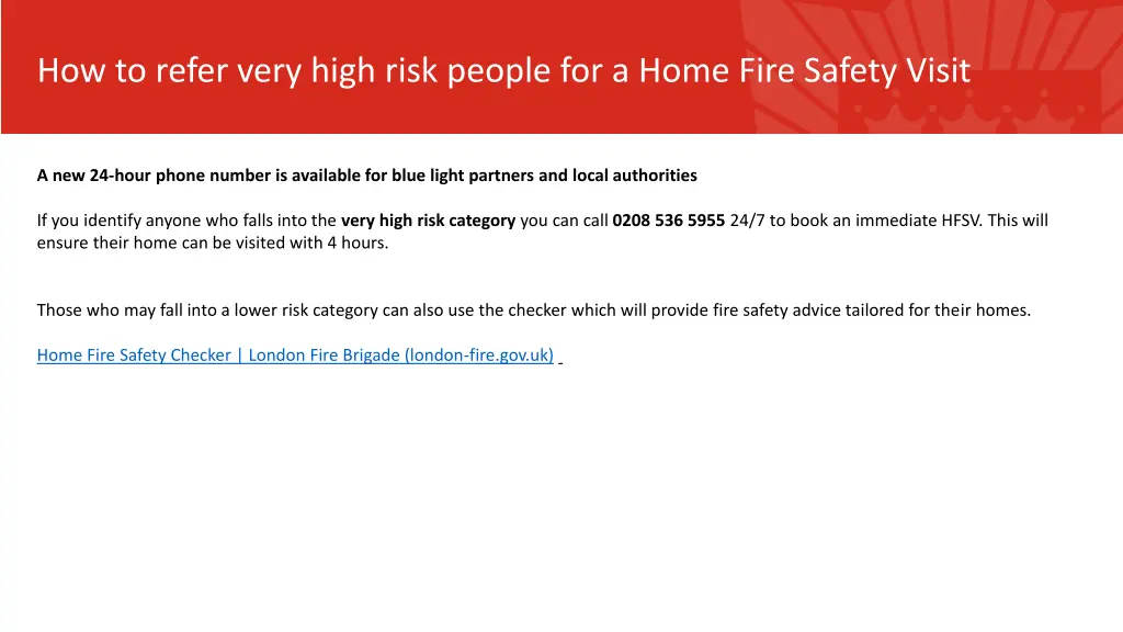 how to refer very high risk people for a home