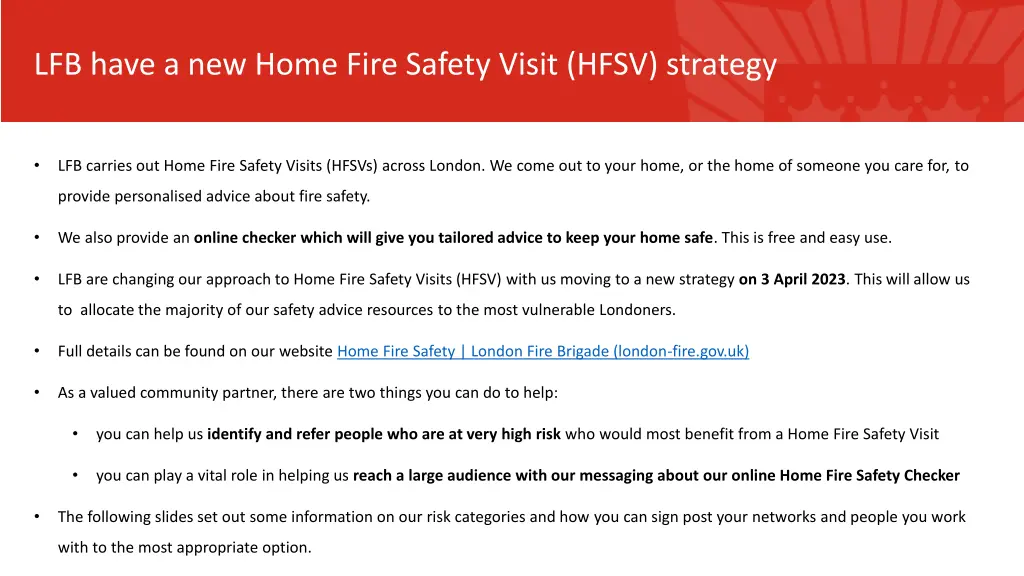 lfb have a new home fire safety visit hfsv