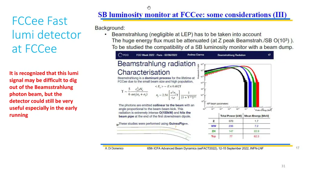 fccee fast lumi detector at fccee