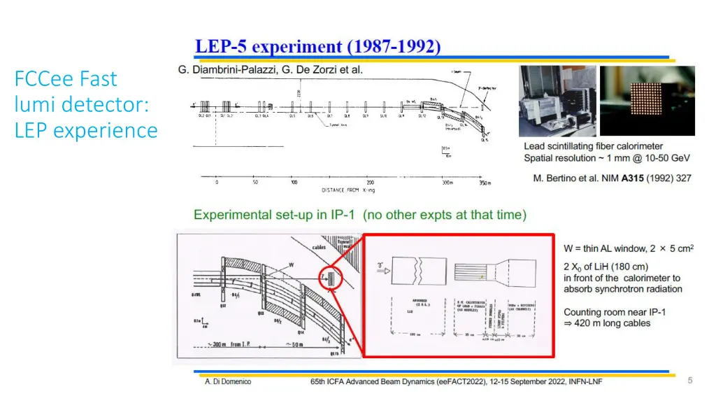 fccee fast lumi detector lep experience