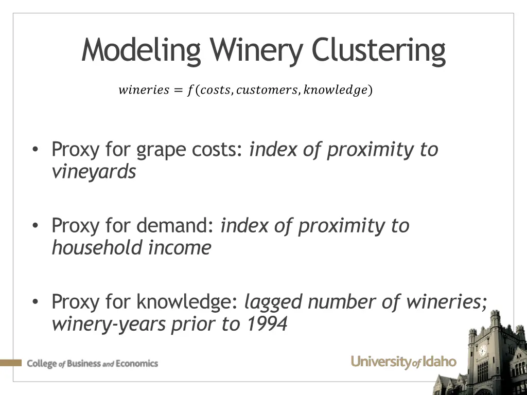 modeling winery clustering