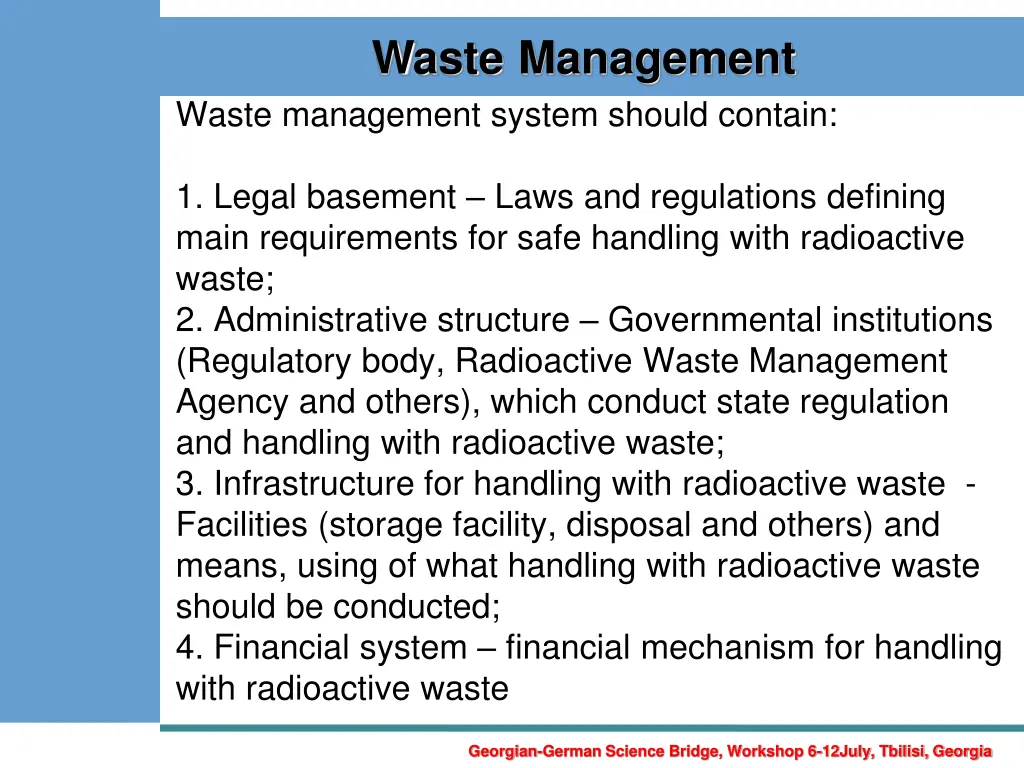 waste management