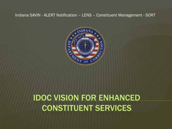 indiana savin alert notification lens constituent