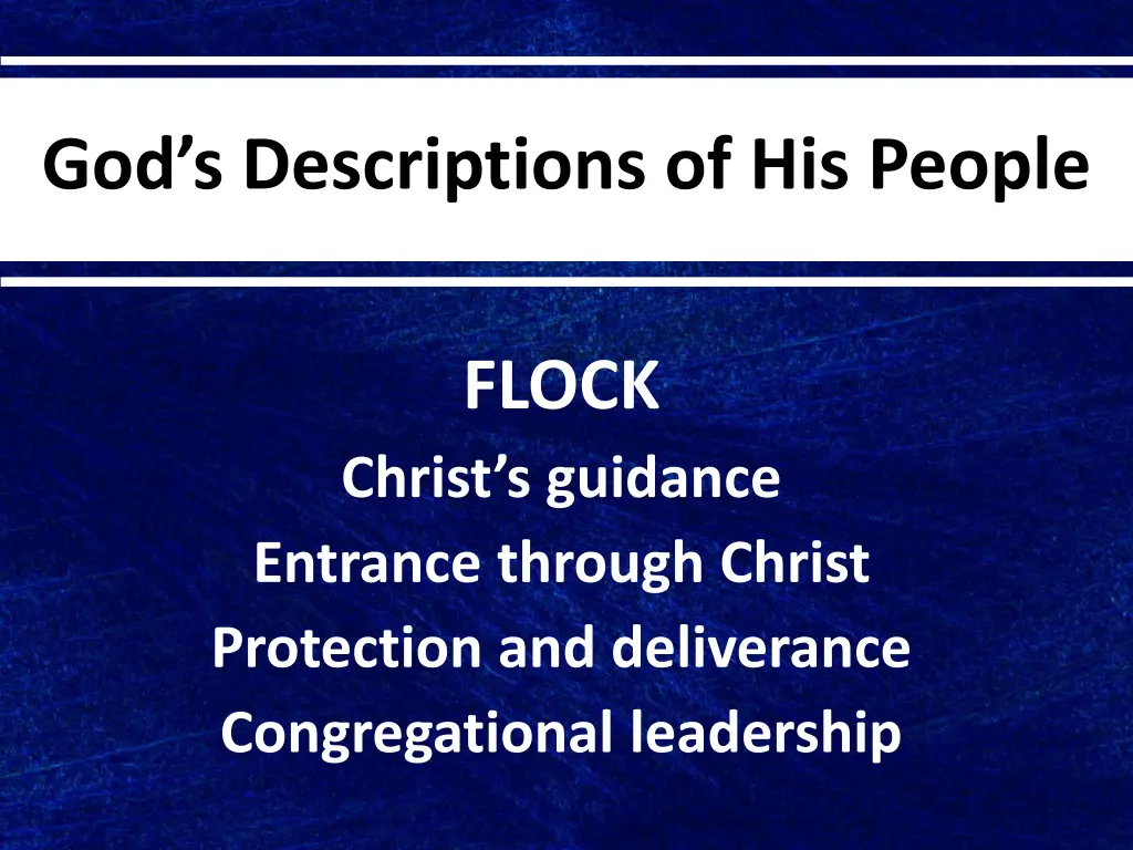 god s descriptions of his people 3