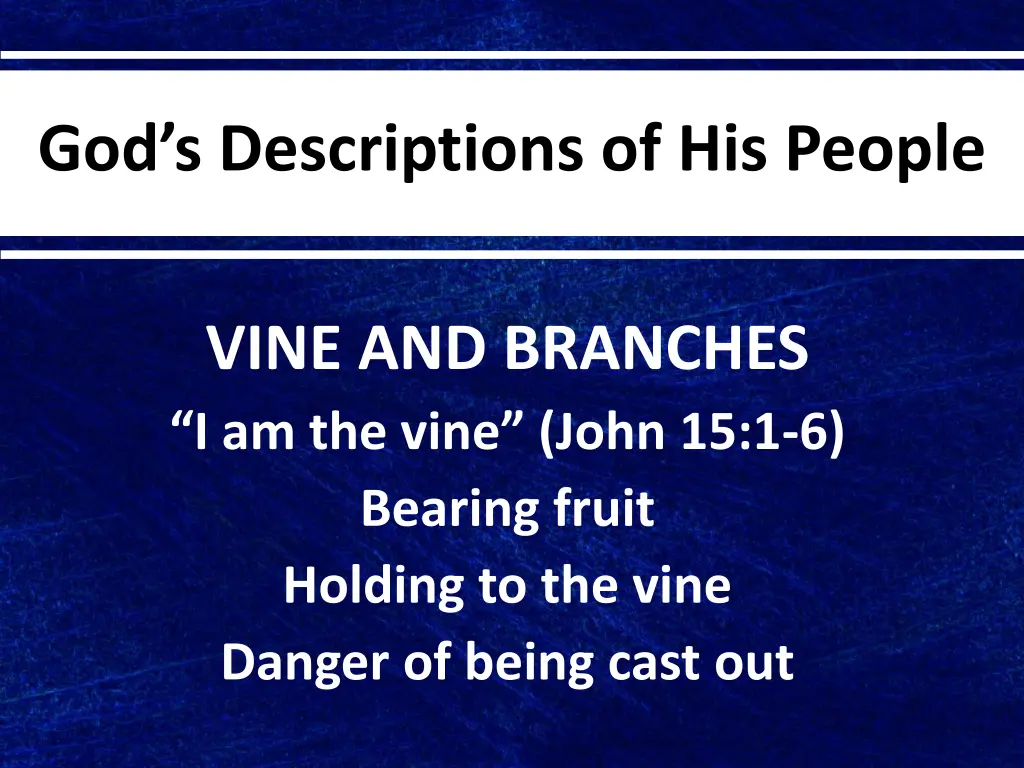 god s descriptions of his people 4