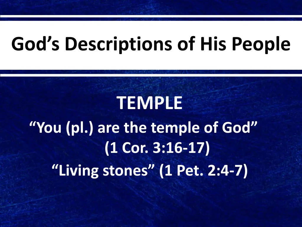 god s descriptions of his people 5