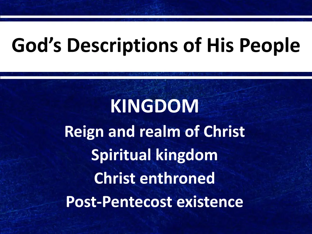 god s descriptions of his people 8