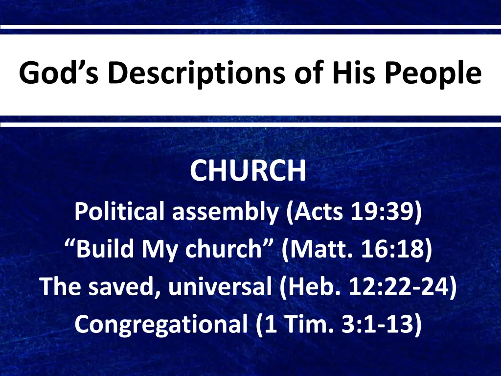 god s descriptions of his people 9