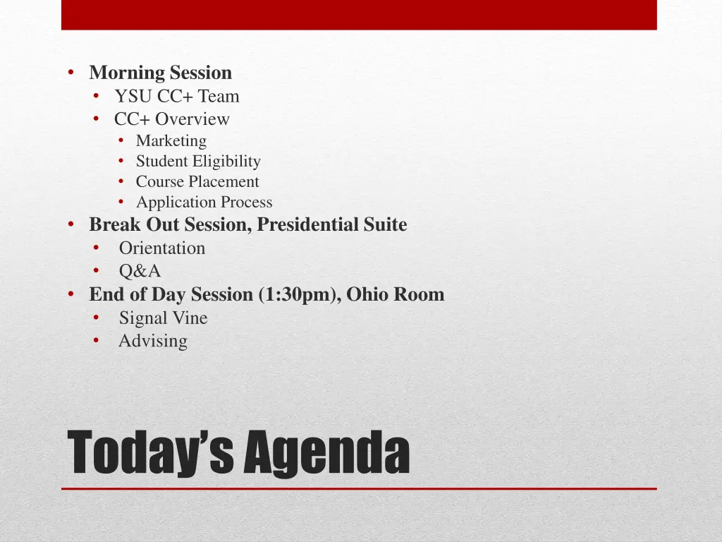 morning session ysu cc team cc overview marketing