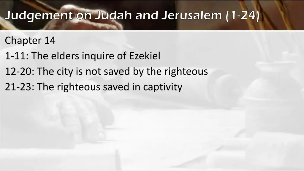 judgement on judah and jerusalem 1 24 1