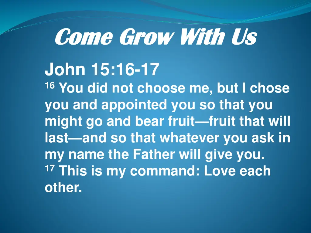 come grow with us come grow with us 16