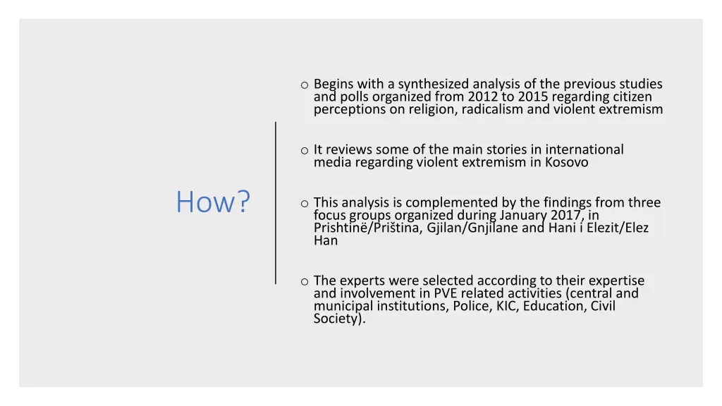 o begins with a synthesized analysis