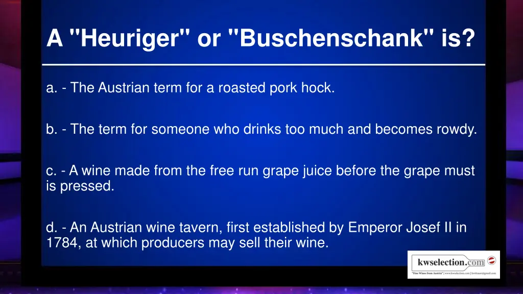 a heuriger or buschenschank is