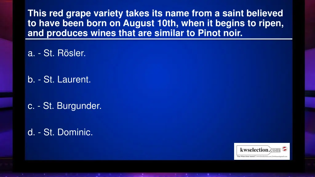 this red grape variety takes its name from