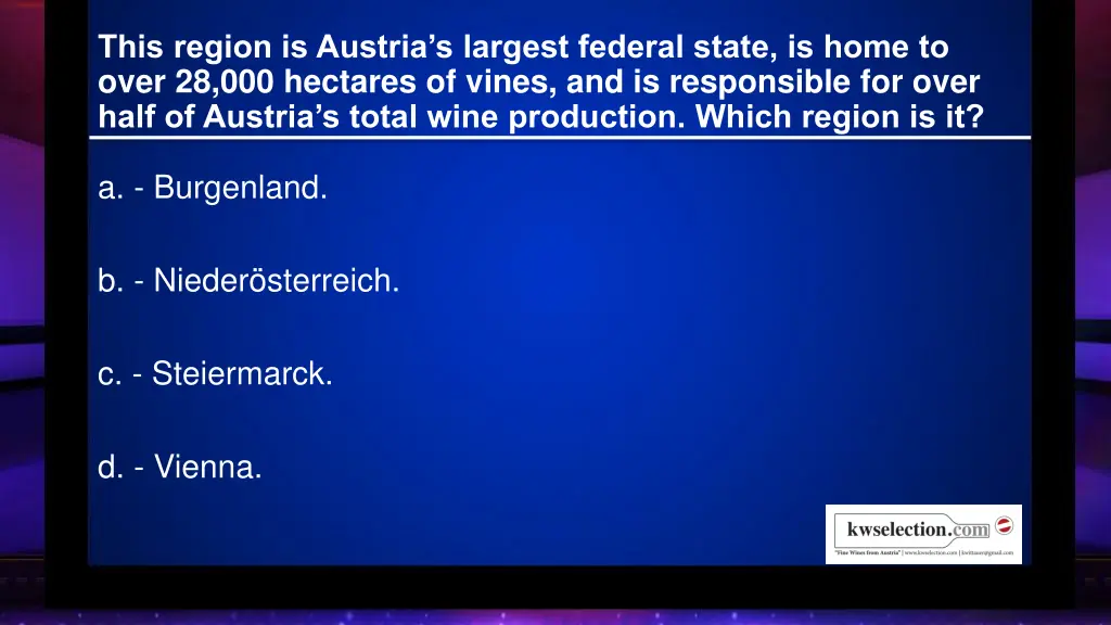 this region is austria s largest federal state