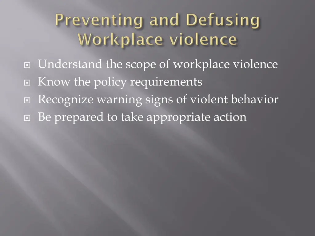 understand the scope of workplace violence know