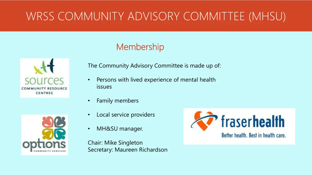 wrss community advisory committee mhsu 2