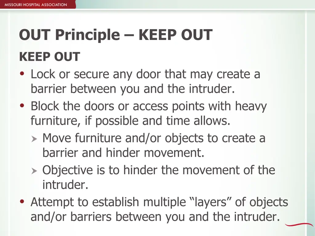 out principle keep out keep out lock or secure