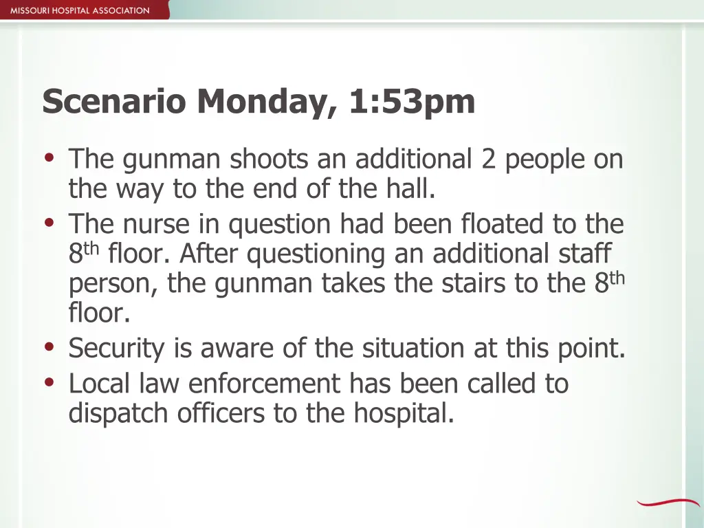 scenario monday 1 53pm