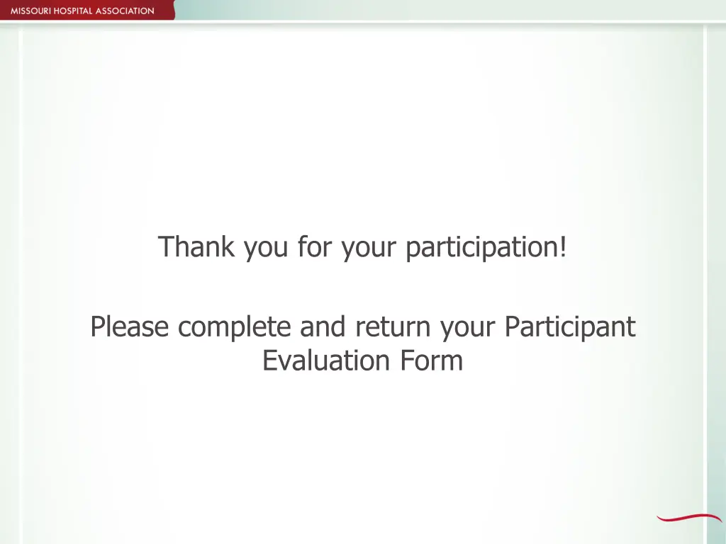 thank you for your participation