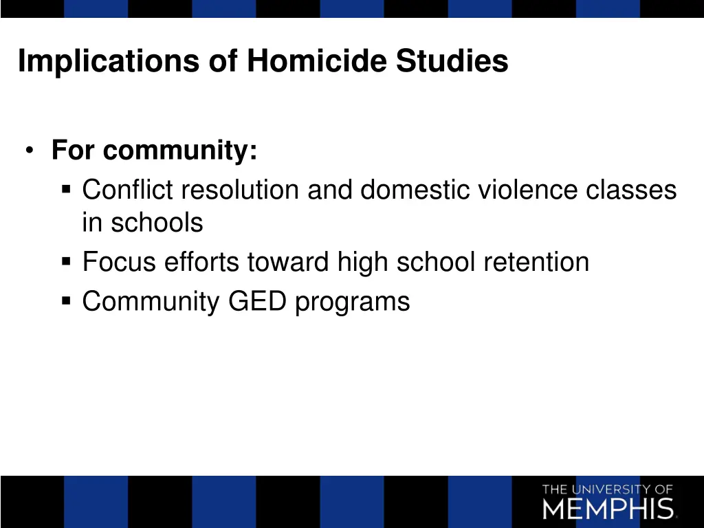 implications of homicide studies 2