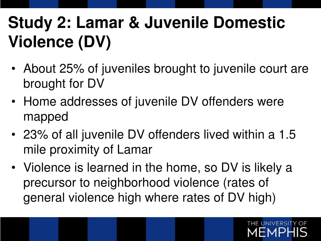 study 2 lamar juvenile domestic violence dv