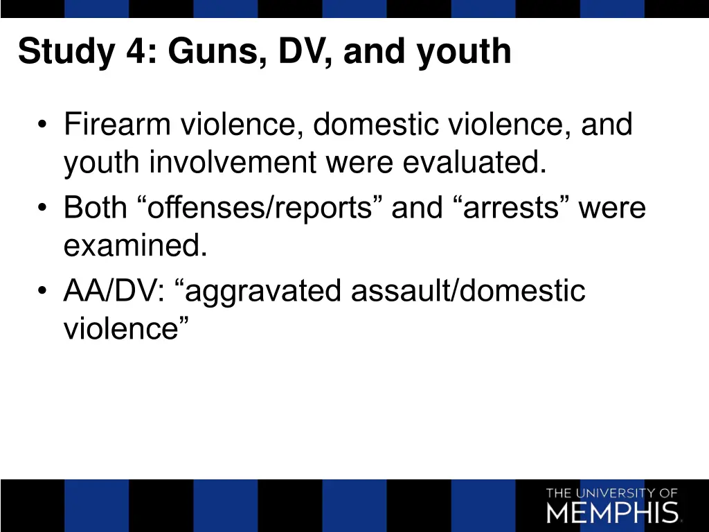 study 4 guns dv and youth