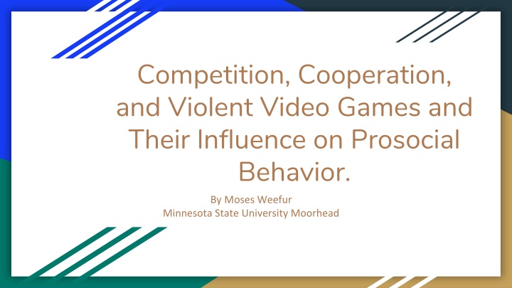 competition cooperation and violent video games