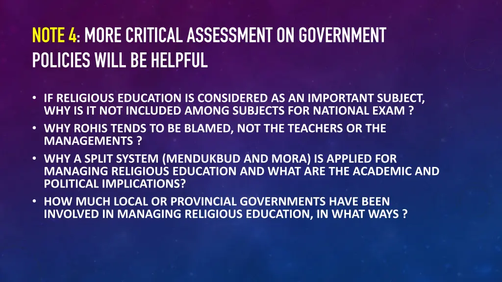 note 4 more critical assessment on government