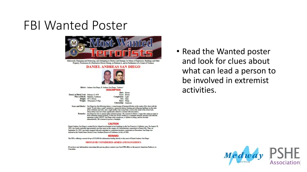 fbi wanted poster