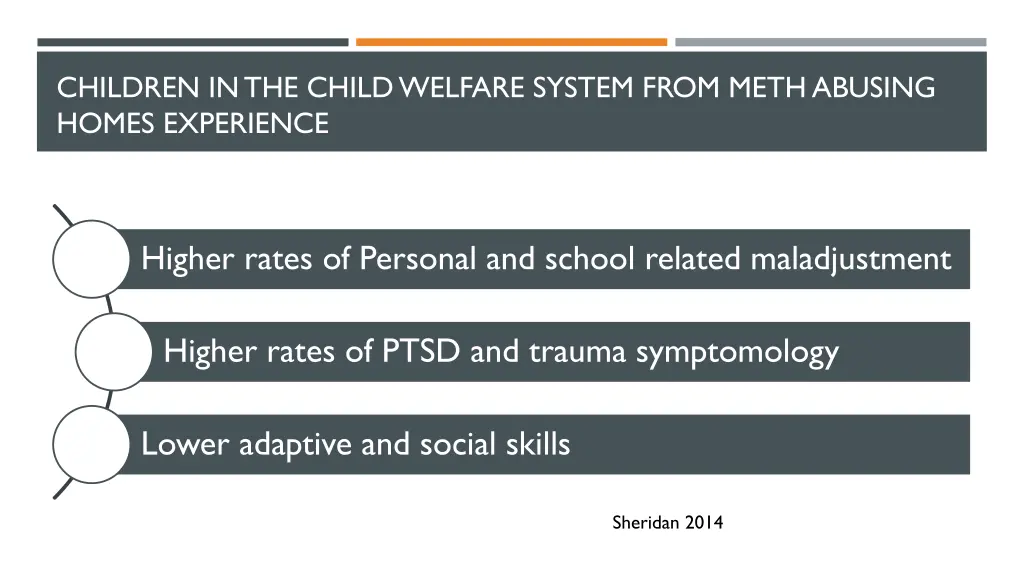 children in the child welfare system from meth