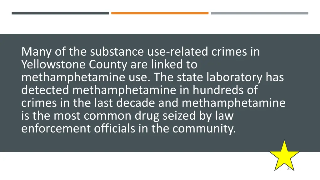 many of the substance use related crimes