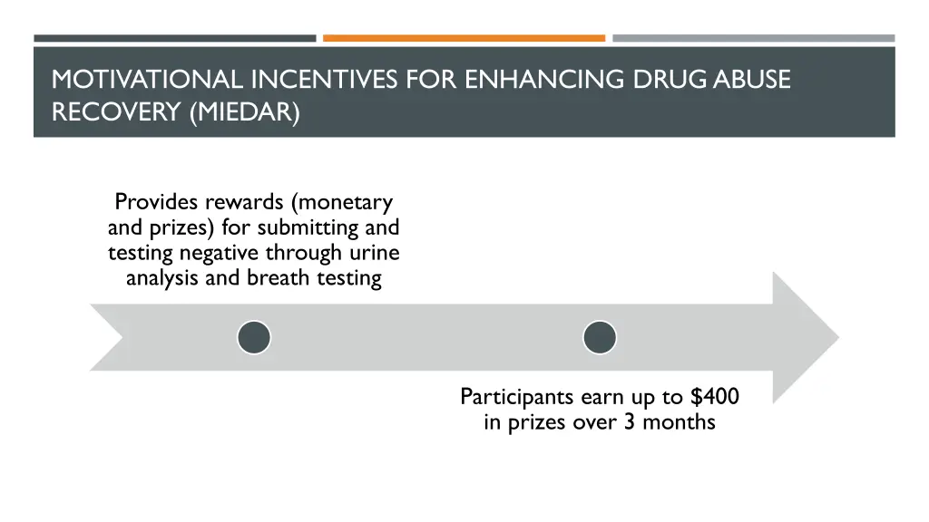 motivational incentives for enhancing drug abuse