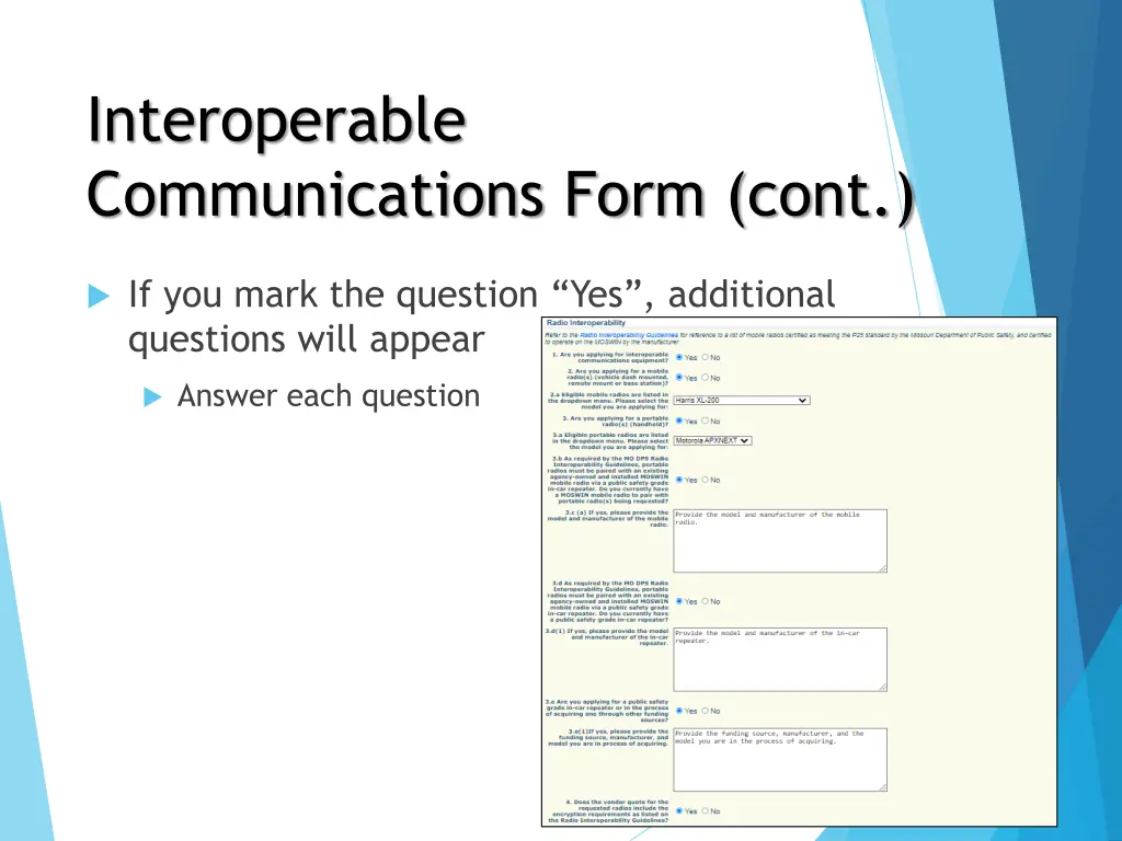 interoperable communications form cont 2