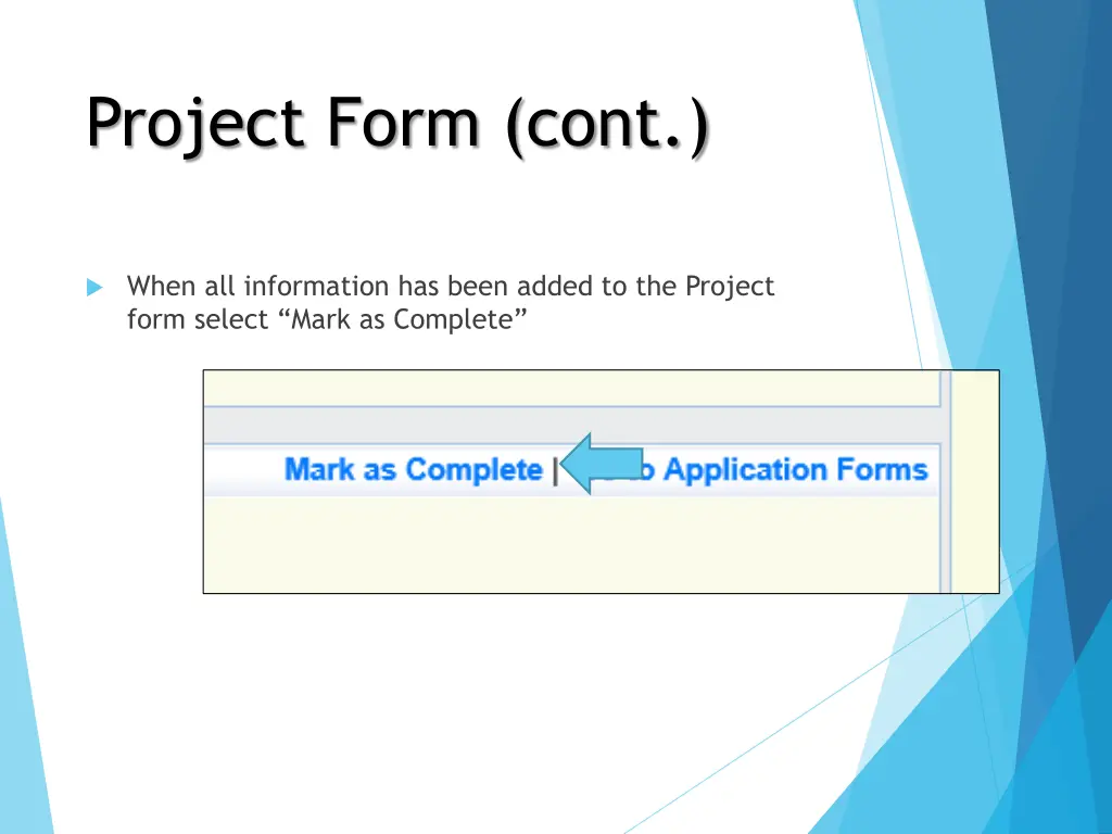 project form cont 7