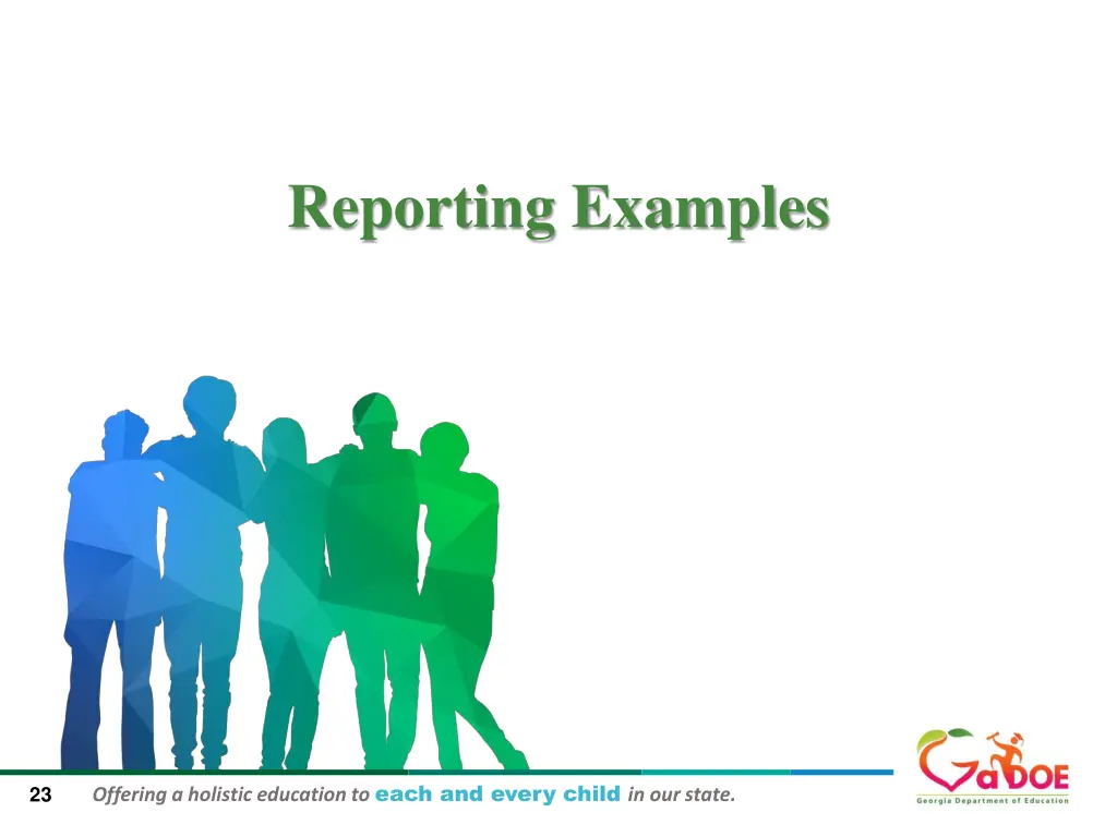 reporting examples