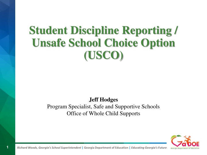 student discipline reporting unsafe school choice