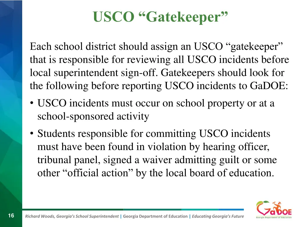 usco gatekeeper