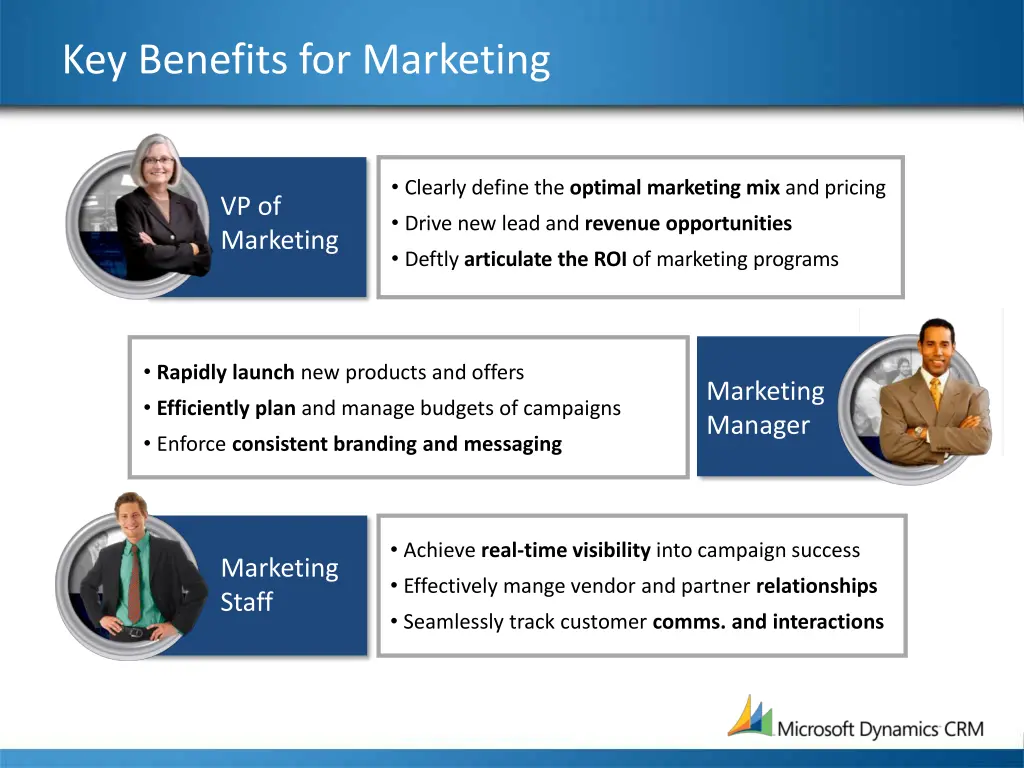 key benefits for marketing