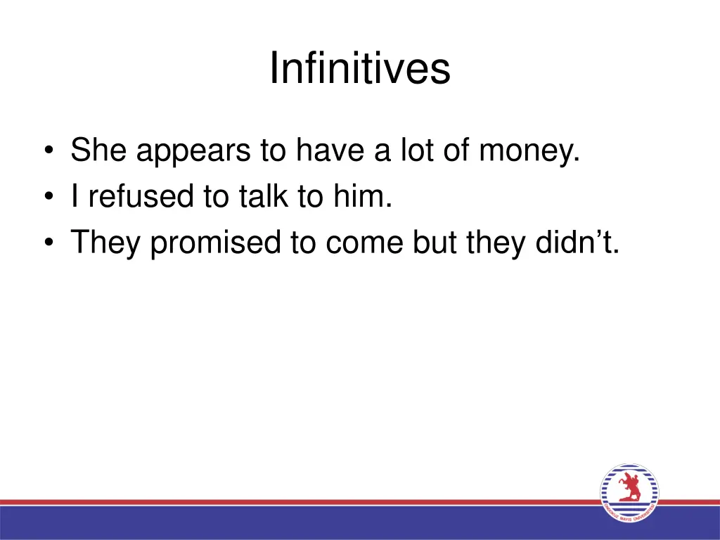 infinitives 1