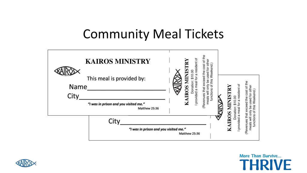 community meal tickets