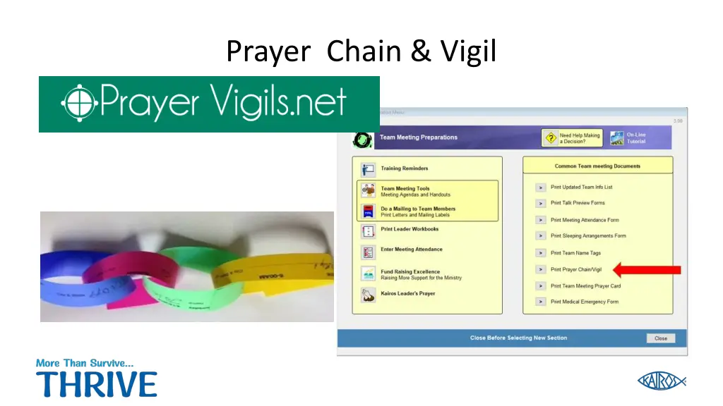 prayer chain vigil