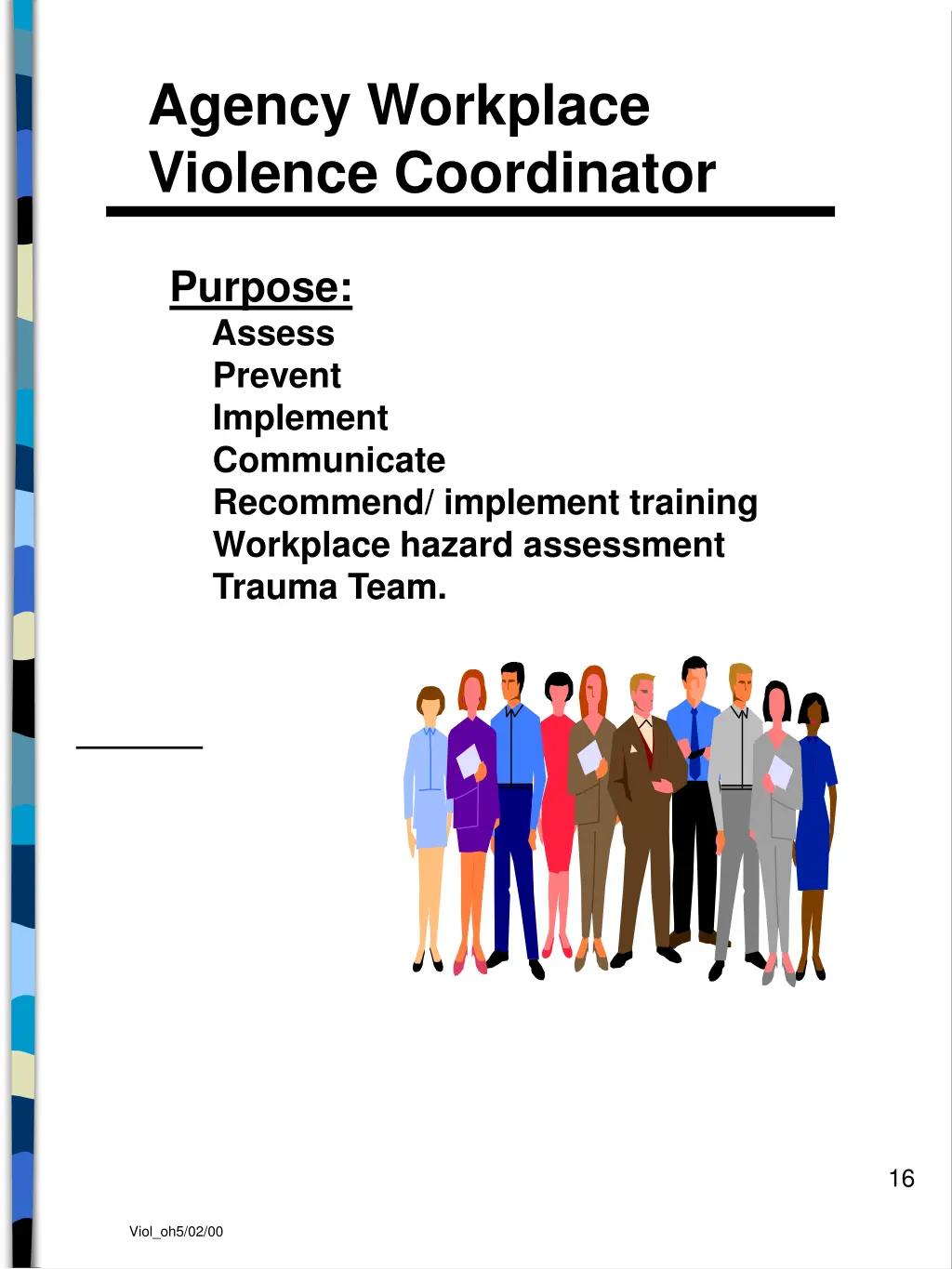 agency workplace violence coordinator