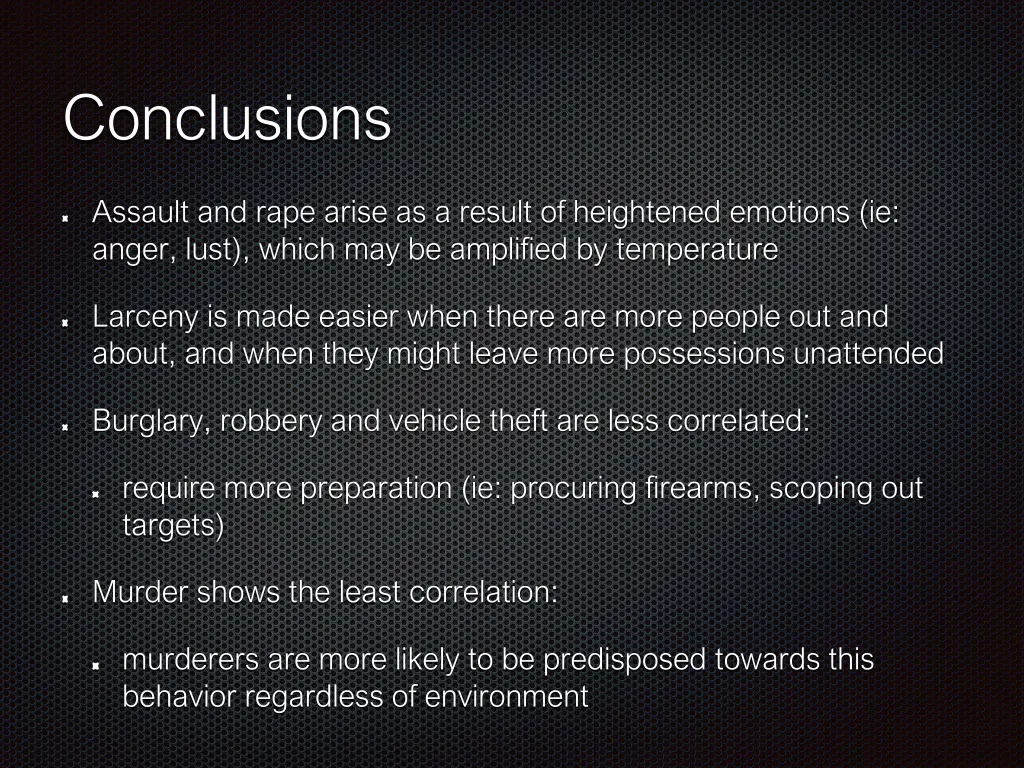 conclusions