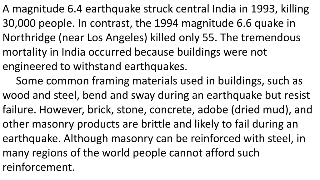 a magnitude 6 4 earthquake struck central india