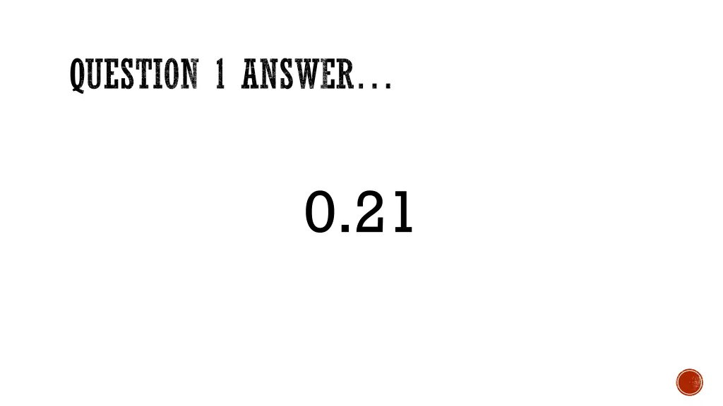 question 1 answer