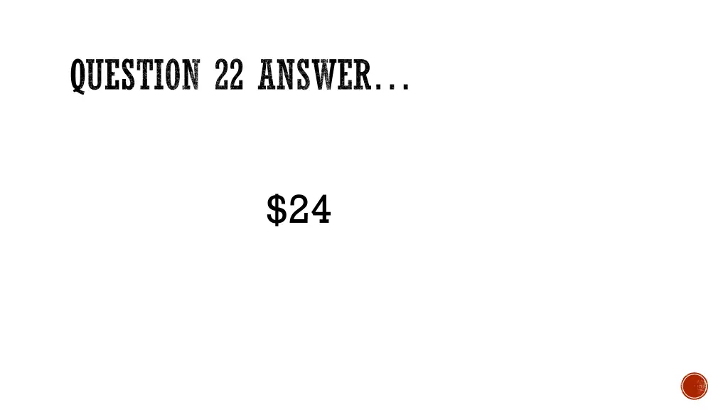 question 22 answer