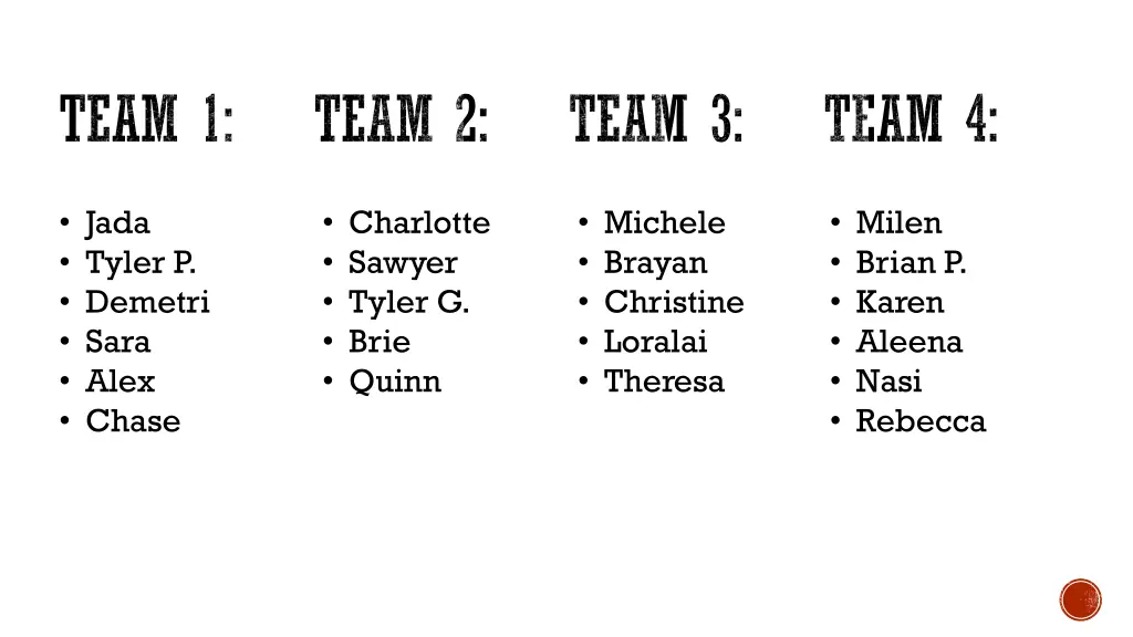 team 1