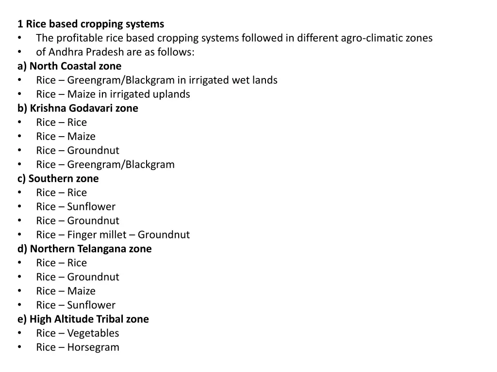 1 rice based cropping systems the profitable rice