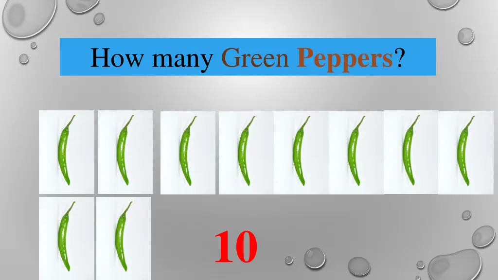 how many green peppers